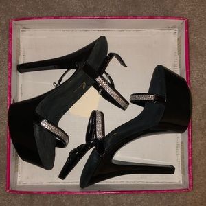 6” Heel Rhinetone Sandals.